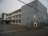 解体工事養生足場