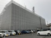 新潟市内　改修工事　仮設足場