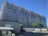新潟市内　マンション改修工事　仮設足場